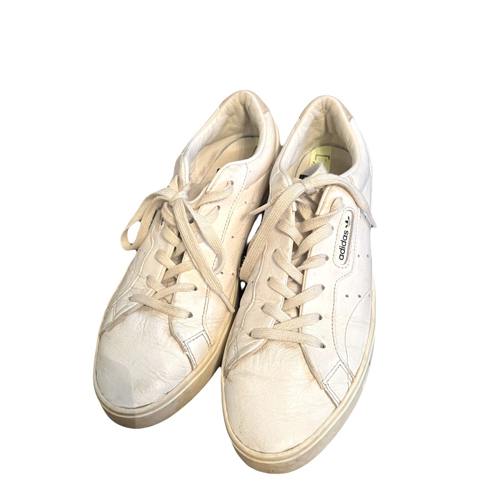 Adidas white Sleek sneakers